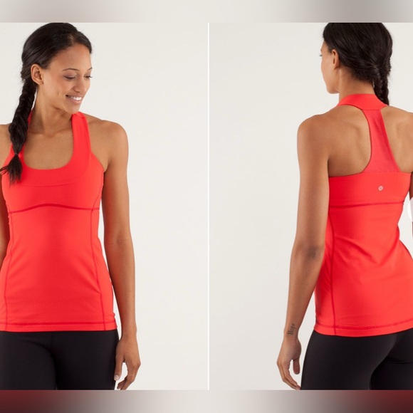 Lululemon Scoop Neck Tank Love Red Size: 8 - Picture 1 of 5